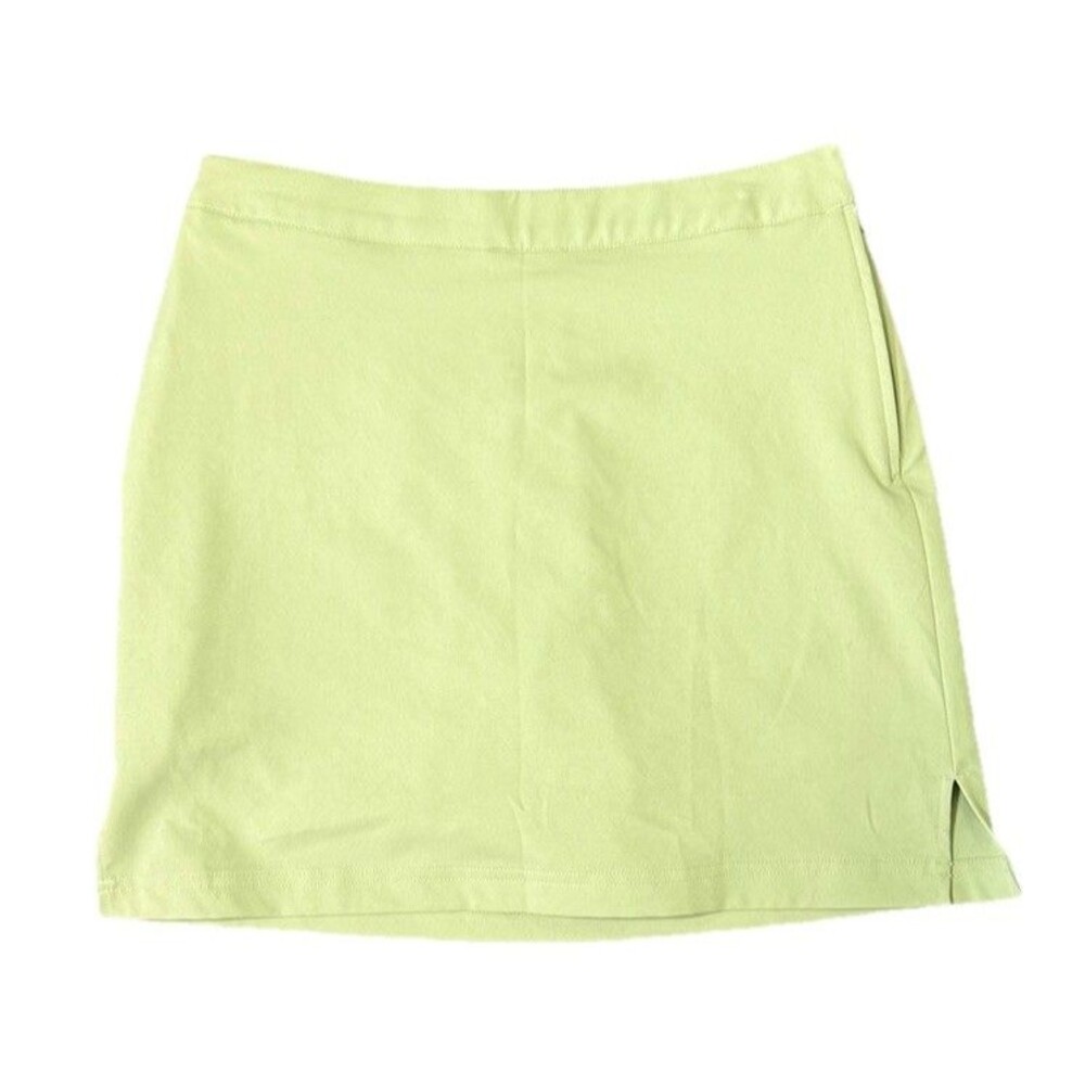 Greg‎ Norman Women's Lime Green Golf Tennis Skirt Skort Athleisure Casual Sz 4